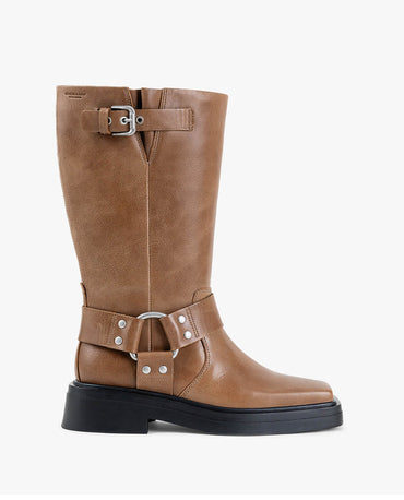 Square Toe Block Heel Boots