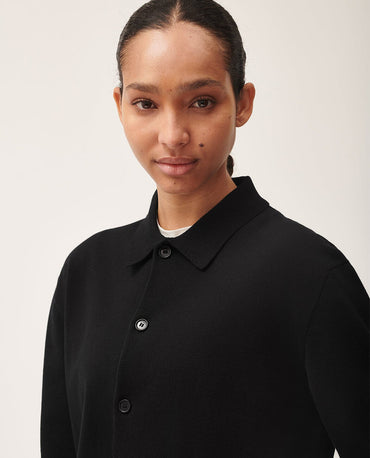 Knitted Collared Shirt