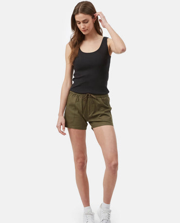 Women Cotton Regular Fit Solid Shorts