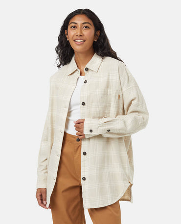 Women Checked Oversized Casual Shirt