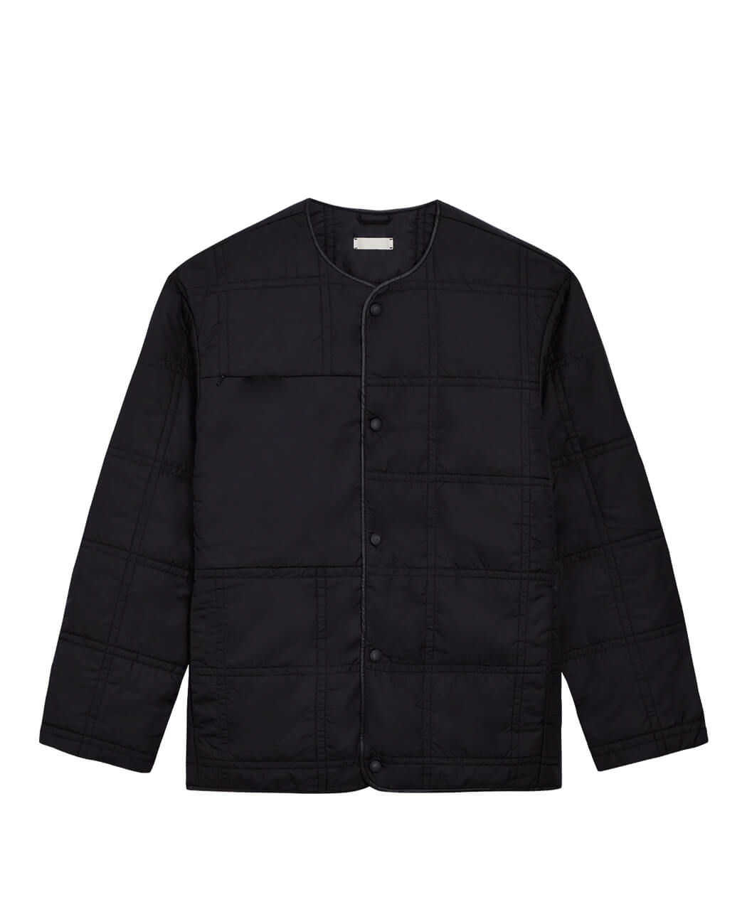 Soft Padded Collarless Jacket