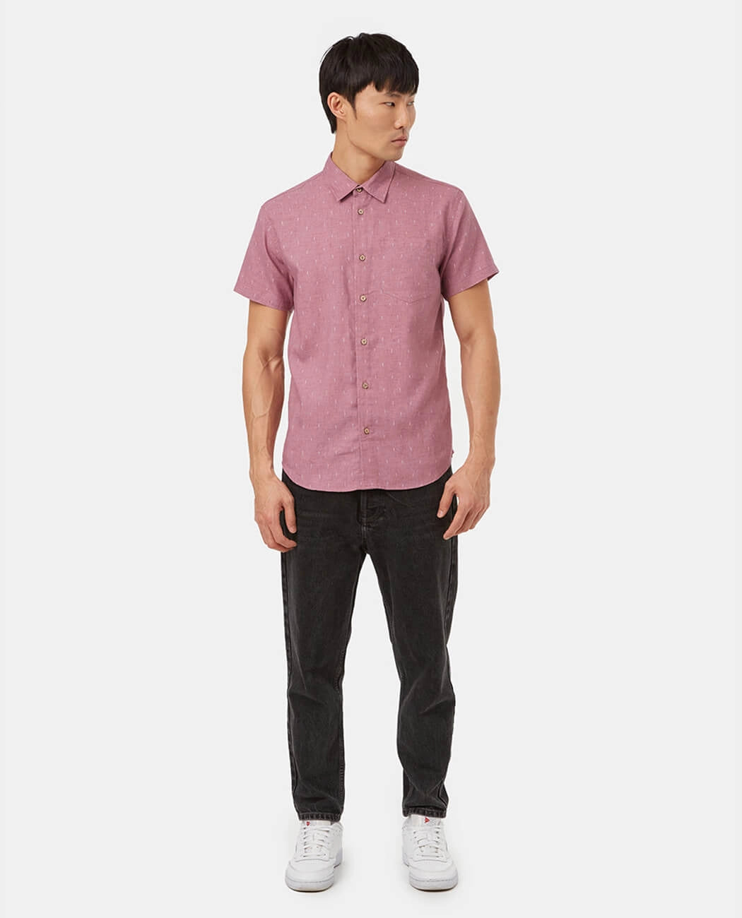 Sophisticated Cork Label Short Sleeve Shirt