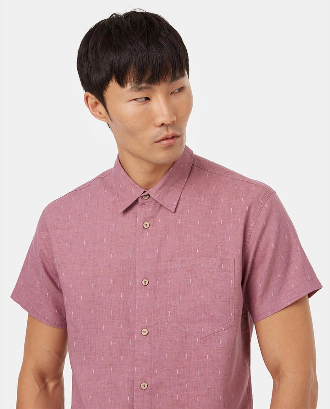 Sophisticated Cork Label Short Sleeve Shirt
