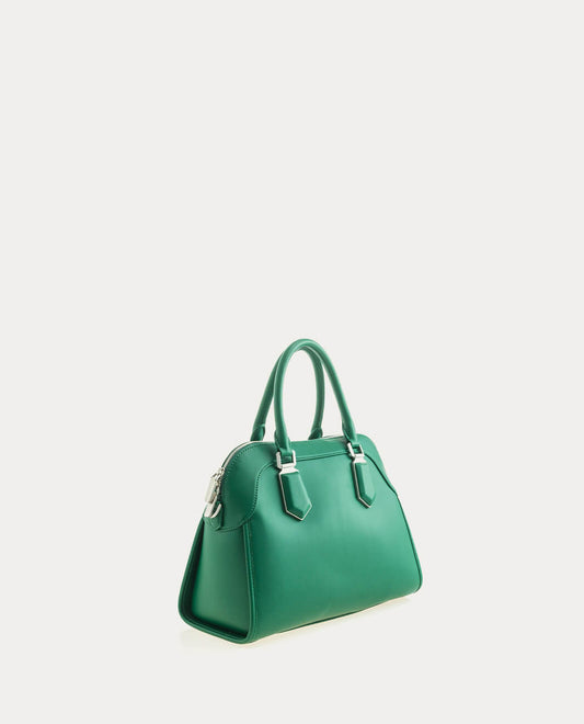 Dark Pleated Shoulder Bag