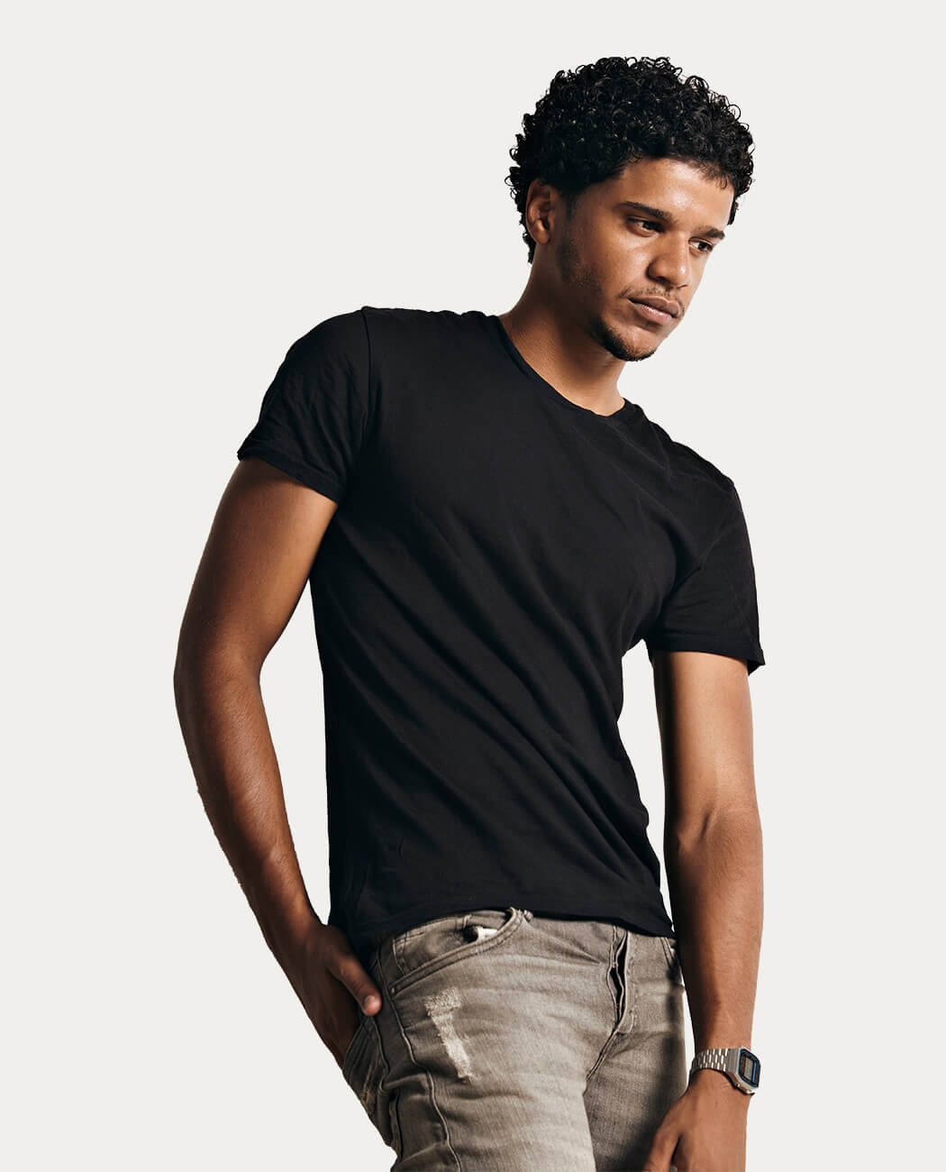 Comfort fit trousers