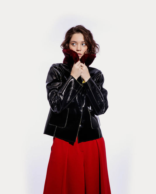 Full leather blazer