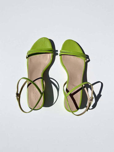 Ankle strap low heel women sandals