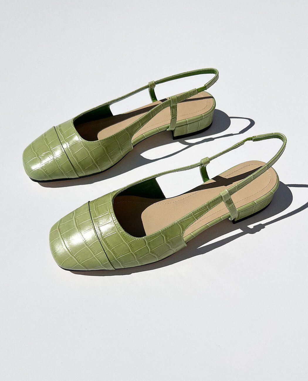Embossed low heel multi color casual sandal