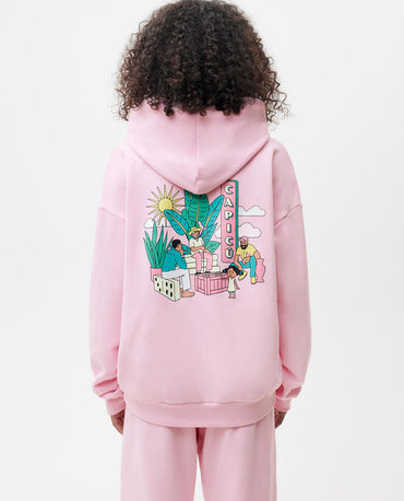 Long sleeve hoodie chestnut