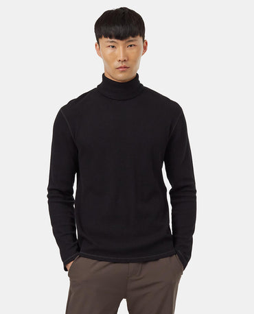 Cotton turtleneck long sleeve t-shirt