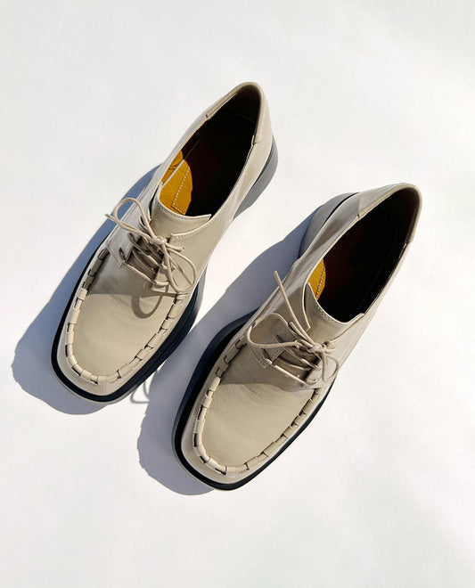 Mocassins plateforme bouclés