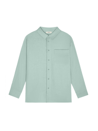 Linen Collared Long Sleeve Shirt