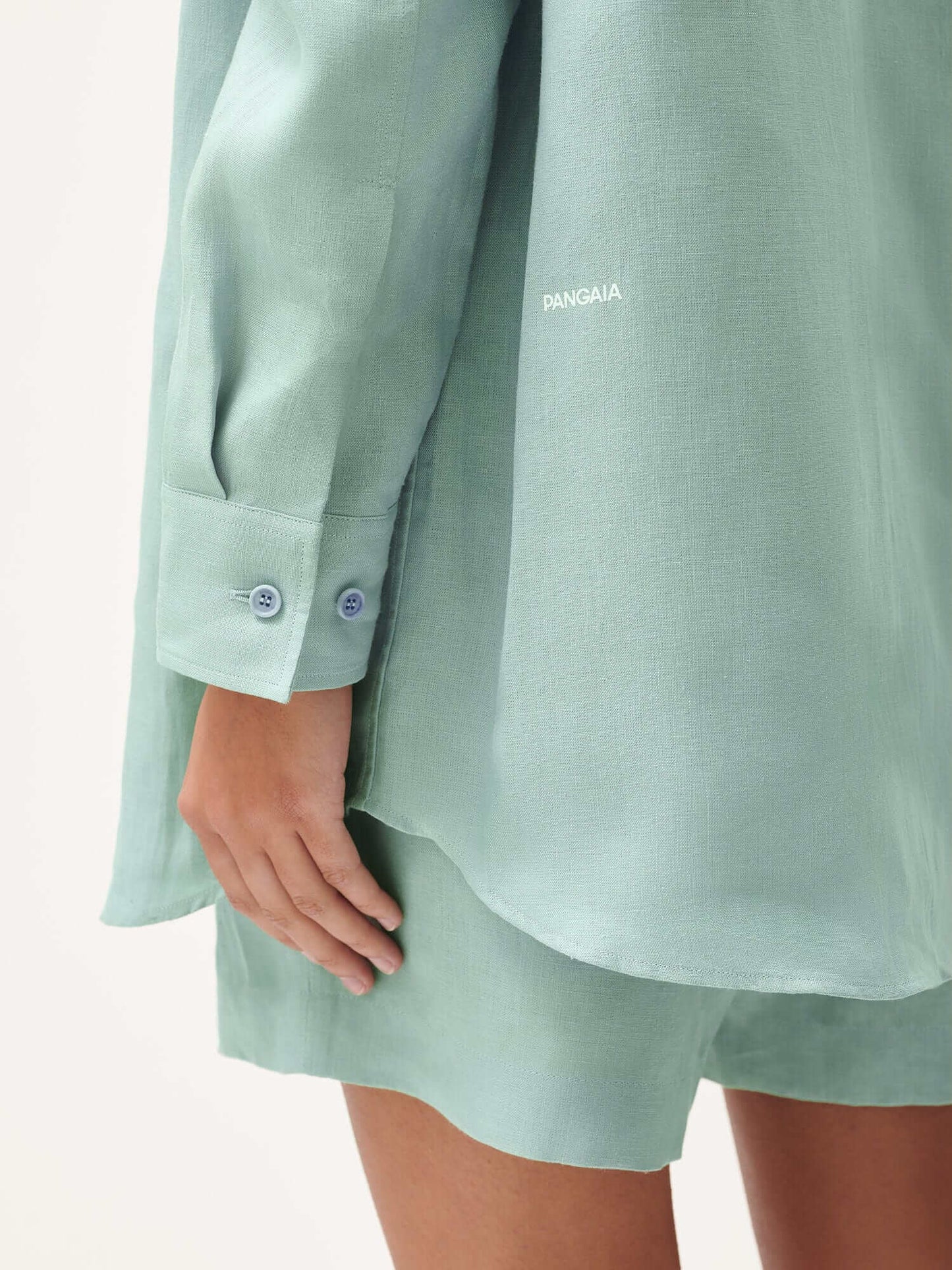 Linen Collared Long Sleeve Shirt