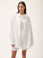 Linen Collared Long Sleeve Shirt