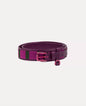 Silk fully lined bridle leather club belt with brass buckle