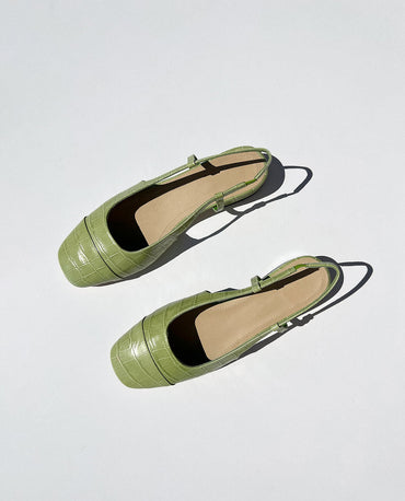 Embossed low heel multi color casual sandal