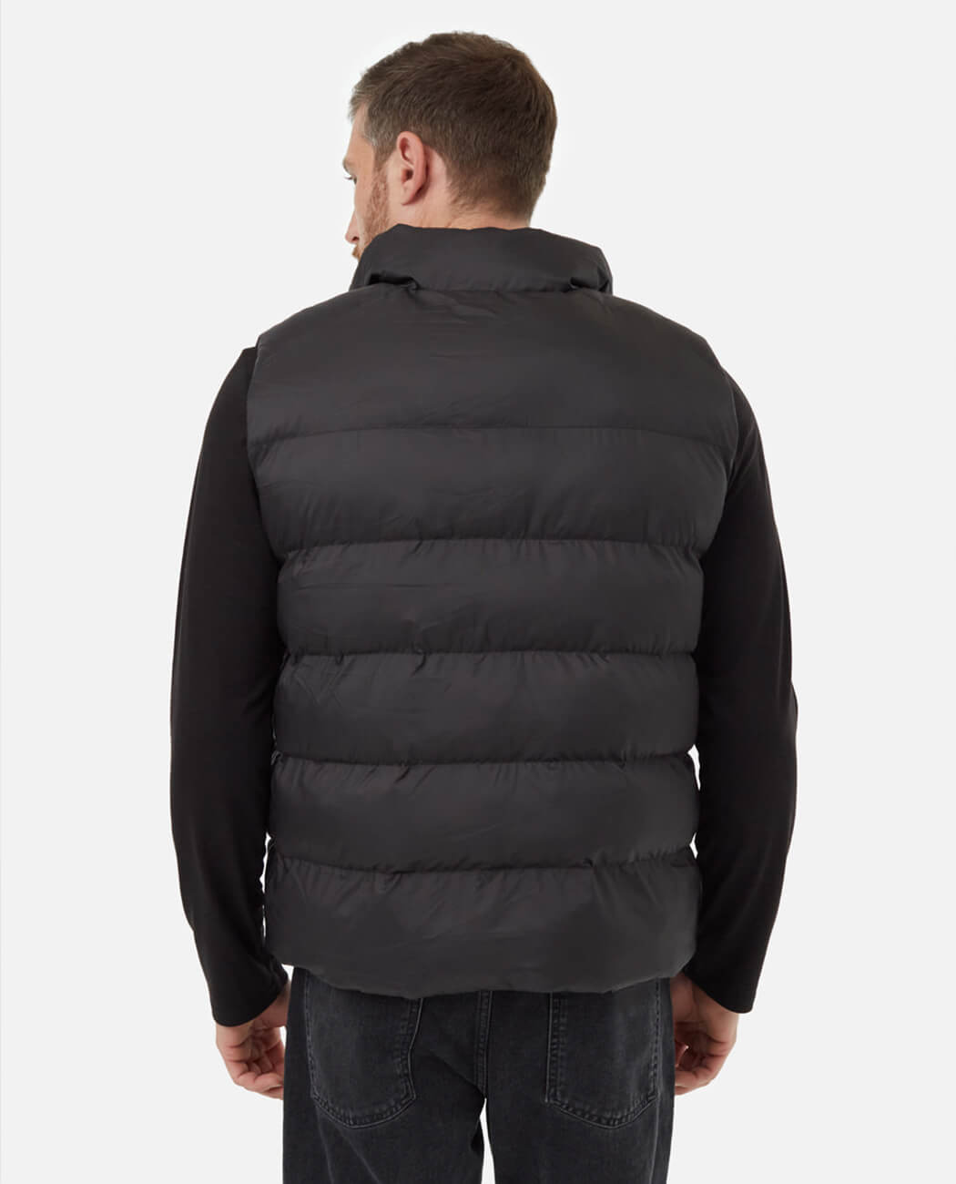 Mens recycled polyester insulated puffer jacket
