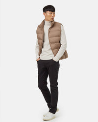Mens recycled polyester insulated puffer jacket