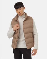 Mens recycled polyester insulated puffer jacket