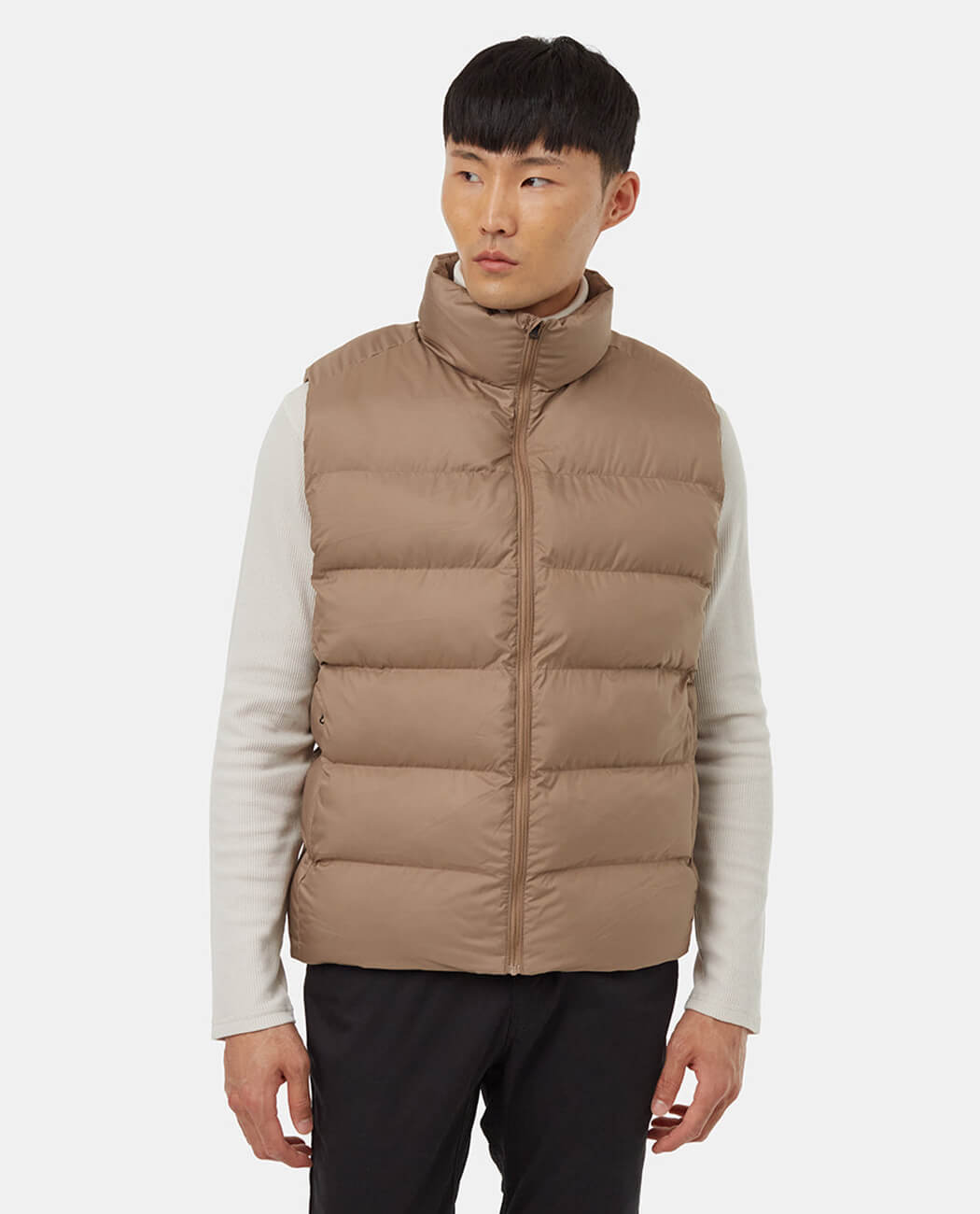 Mens recycled polyester insulated puffer jacket