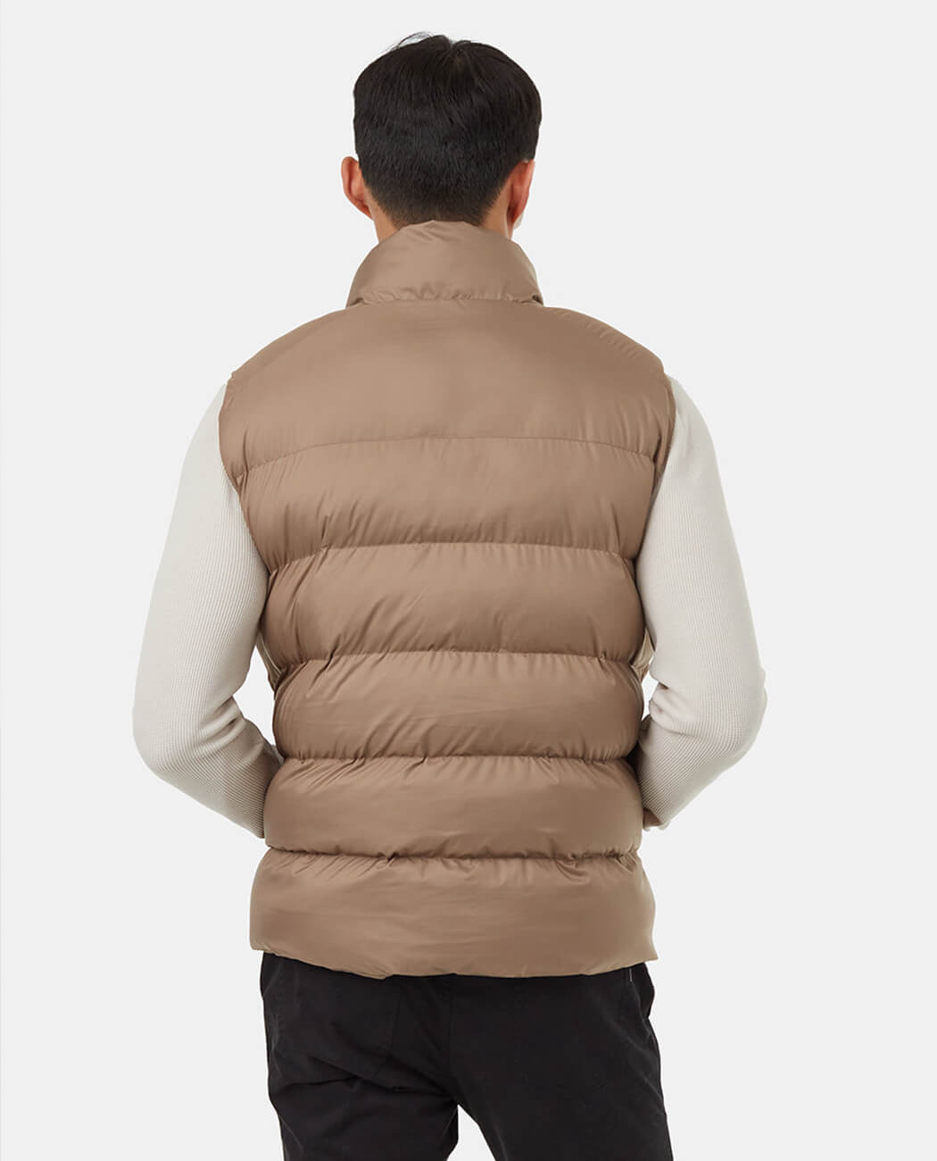 Mens recycled polyester insulated puffer jacket